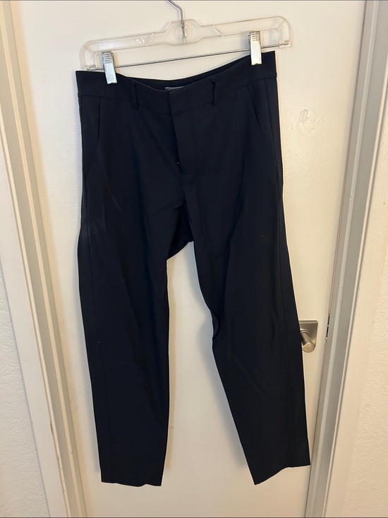 Vince Pants - Vince Black Men's Dress Pants - Tailored Straight Leg